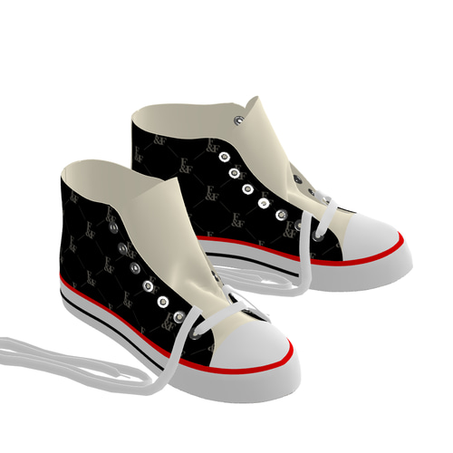 スニーカー ハイカット シューズ レディース 女性 S M L 花柄 フラワー  