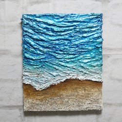 油絵 油彩 油彩画 絵 絵画 【海の砂浜】 9枚目の画像