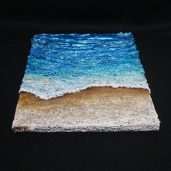 油絵 油彩 油彩画 絵 絵画 【海の砂浜】 4枚目の画像