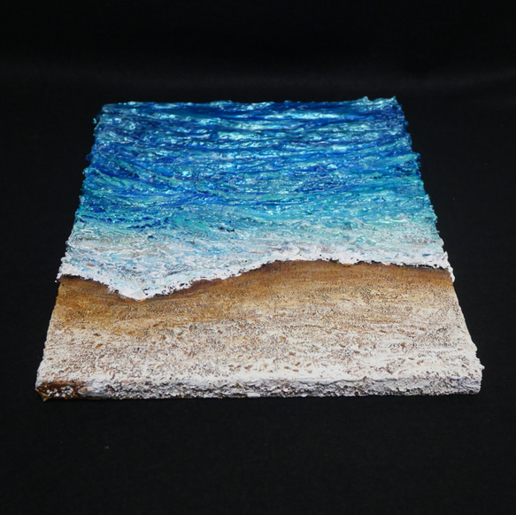 油絵 油彩 油彩画 絵 絵画 【海の砂浜】 4枚目の画像