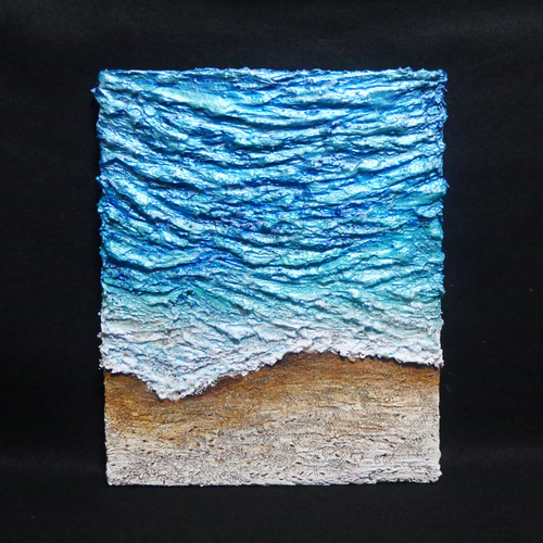 油絵 油彩 油彩画 絵 絵画 【海の砂浜】 絵画 HR 通販