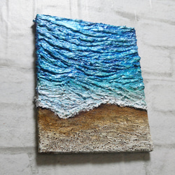 油絵 油彩 油彩画 絵 絵画 【海の砂浜】 14枚目の画像
