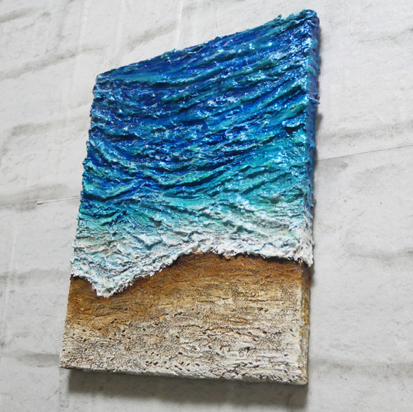 油絵 油彩 油彩画 絵 絵画 【海の砂浜】 15枚目の画像
