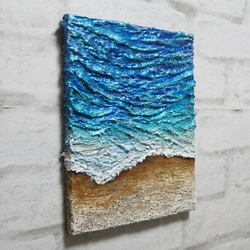 油絵 油彩 油彩画 絵 絵画 【海の砂浜】 11枚目の画像