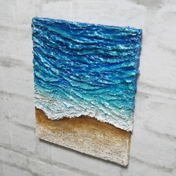 油絵 油彩 油彩画 絵 絵画 【海の砂浜】 12枚目の画像
