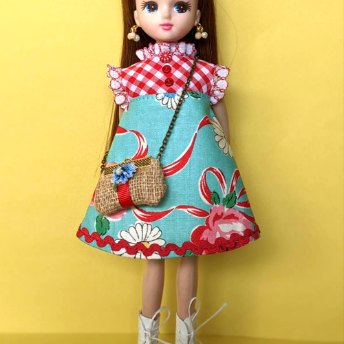 リカちゃんアイシードール、ブライス22センチドール用ドレスセット