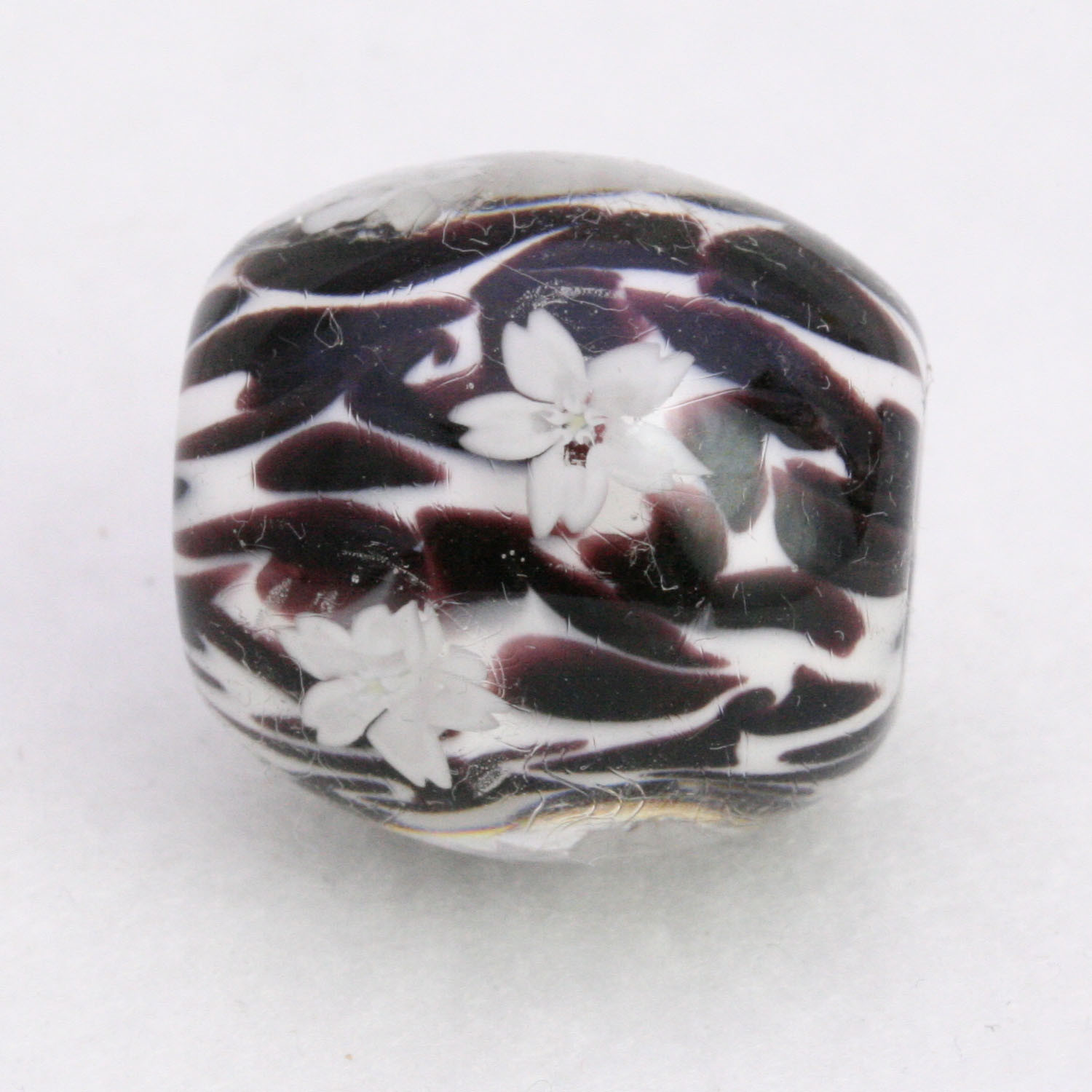 桜　さくら　とんぼ玉　ガラス　花とんぼ玉　白黒　桜