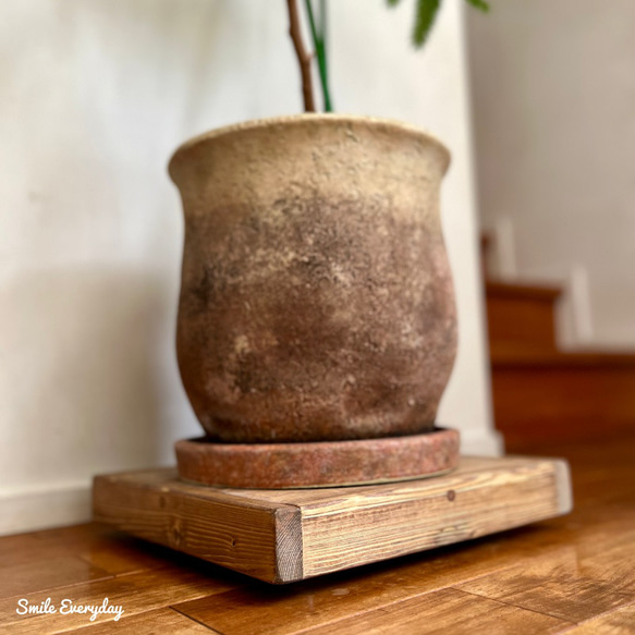 アンティーク　キャスター　プランター台　観葉植物　 5枚目の画像