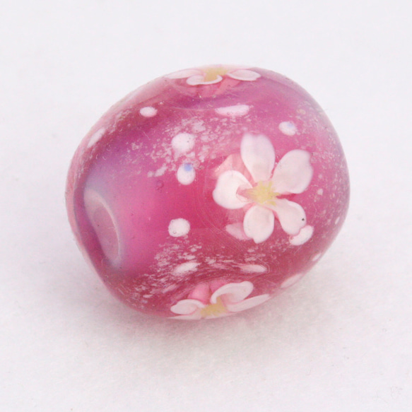 とんぼ玉 花とんぼ玉 ガラス ペンダントトップ とんぼ玉作家・降矢貴仁