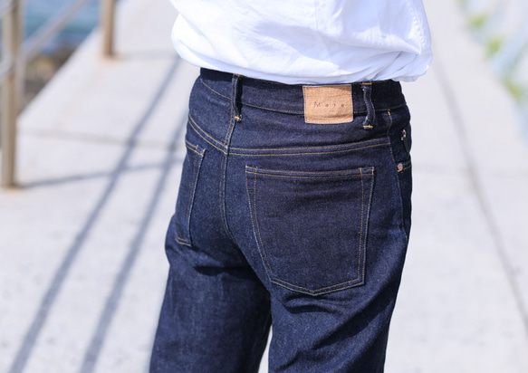 Mete jeans slim-straight/13oz selvedge denim 5枚目の画像