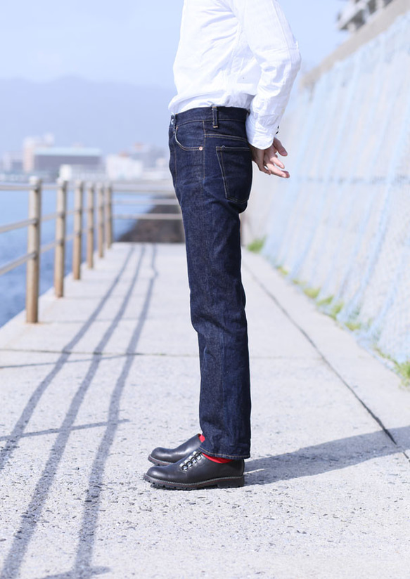 Mete jeans slim-straight/13oz selvedge denim 2枚目の画像