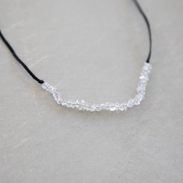tassel necklace / ハーキマーダイヤモンド（水晶） 1枚目の画像