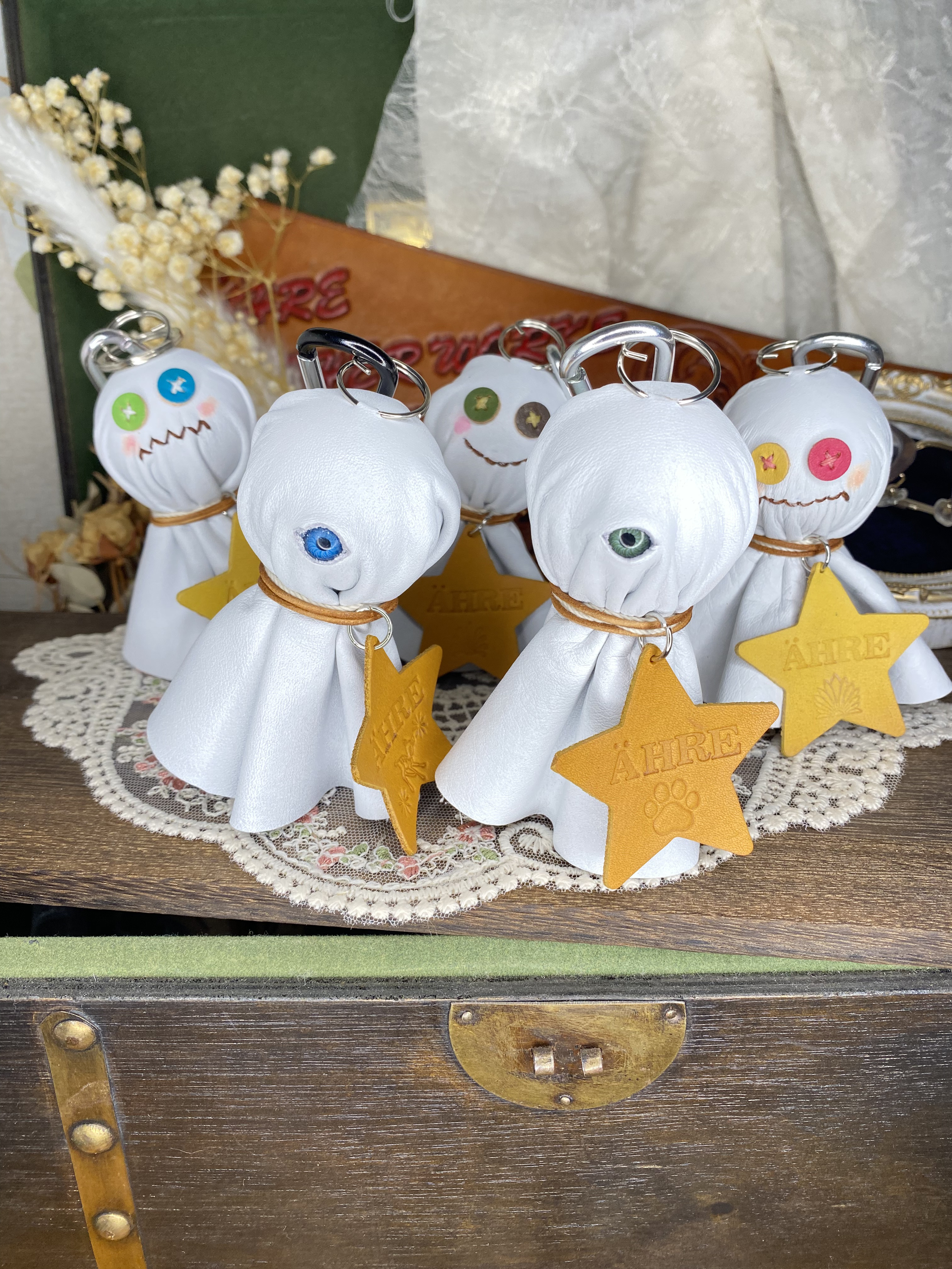 革のてるてる坊主 キーリング ÄHRE 通販 15834436｜Creema(クリーマ)