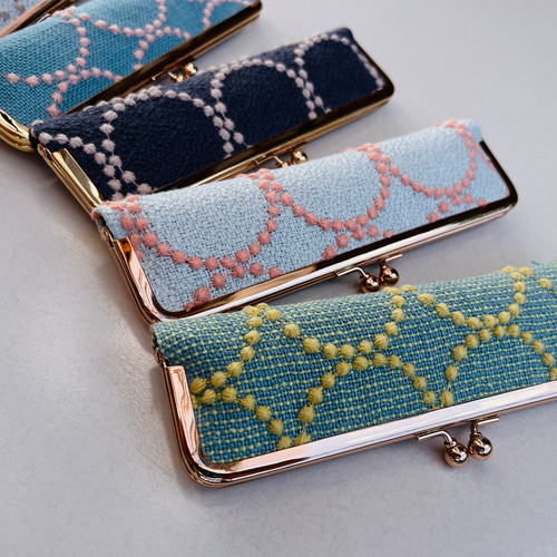 ミナペルホネン がま口ペンケース タンバリン repo 刺繍生地