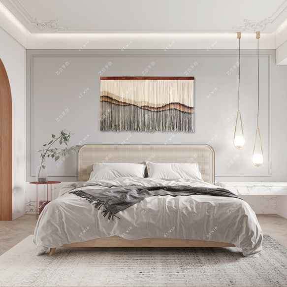 【受注製作】風景画 絵画 タペストリー 壁掛け 手作り アート 芸術 ウォールハンギング 新築祝い・新居祝い 家の装飾                                     Art Sceneへよ LW1662593015(12680円)