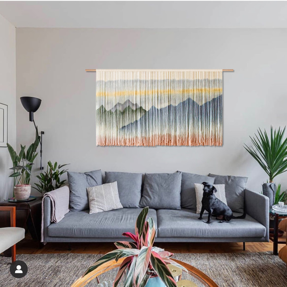 【受注製作】風景画 絵画 タペストリー 壁掛け 手作り アート 芸術 ウォールハンギング 新築祝い・新居祝い 家の装飾 cm 高さ 円幅 アート 90cm ロッドを使用した壁掛けタペストリーの実際の幅は 広くなります #寝室