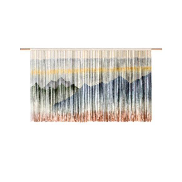 【受注製作】風景画 絵画 タペストリー 壁掛け 手作り アート 芸術 ウォールハンギング 新築祝い・新居祝い 家の装飾 cm 高さ 円幅 アート 90cm ロッドを使用した壁掛けタペストリーの実際の幅は 広くなります #寝室