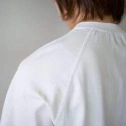 combed cotton/raglan pocket  tshirt /off white/size1 5枚目の画像