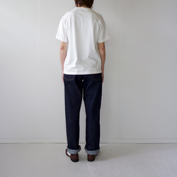 combed cotton/raglan pocket  tshirt /off white/size1 6枚目の画像