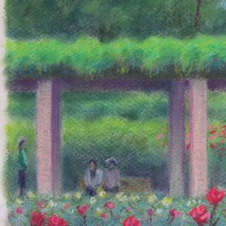 神代植物公園にて（パステル画） 3枚目の画像