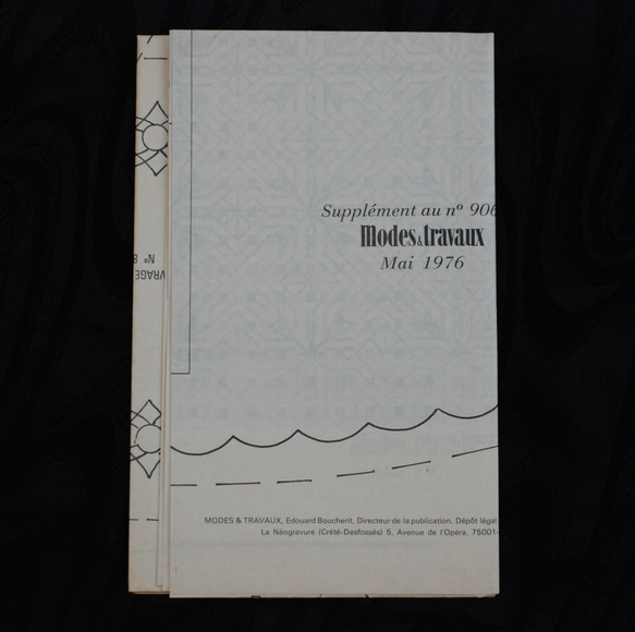 フランス 1976年5月 刺繍図案 1枚目の画像