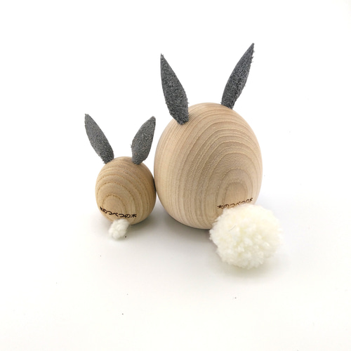 森の住人たち！ 北海道産木製「ほのぼのヒーローファミリー」木のつべ