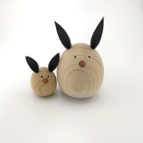 森の住人たち！ 北海道産木製「ほのぼのヒーローファミリー」木のつべ