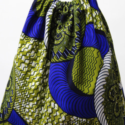 アフリカ布のリングハンドルバッグ｜大人可愛い お洒落 3枚目の画像