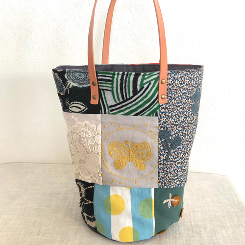 一点物 ミナペルホネン トートバッグ ハンドメイド トートバッグ