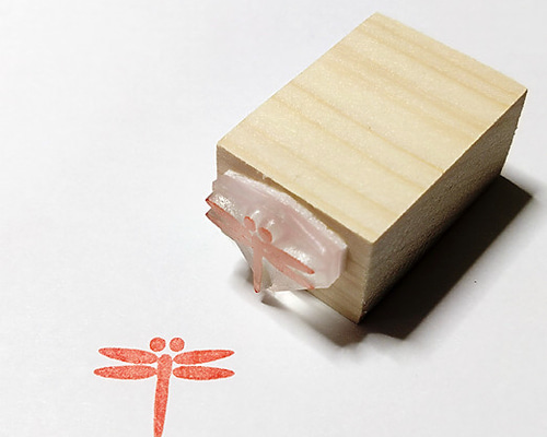 竹刀の柄革にスタンプ 勝ち虫・とんぼ 1.2cmx1.5cm はんこ
