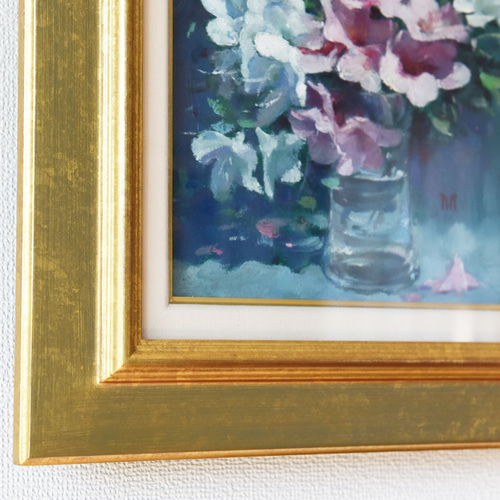 さつき】 油絵原画 F3サイズ 一点物 イーゼル付 豪華プレゼント さつき】 油絵原画 F3サイズ 一点物 イーゼル付 豪華プレゼント
