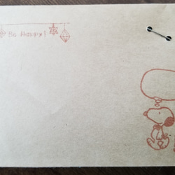 オリジナルメッセージカード　オリジナルお花のブローチ、封筒付き 3枚目の画像