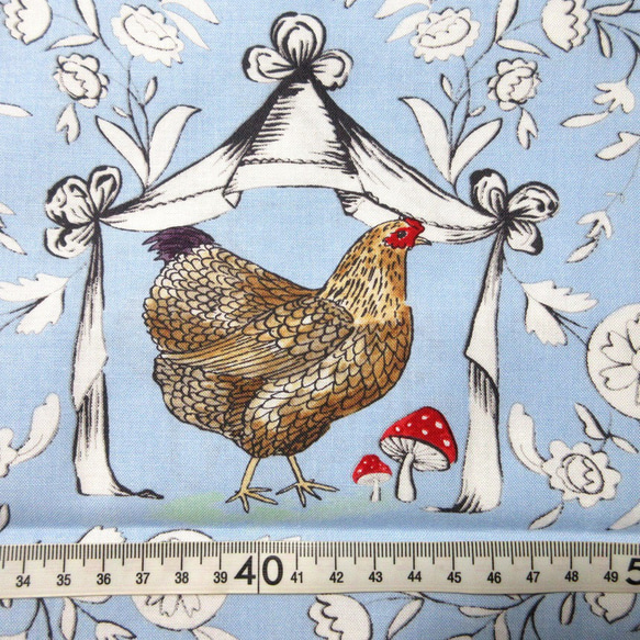 ☆Red Rooster Fabrics ヴィンテージリプ　イヌ　アヒル　花　ゾウ　入園入学　ハンドメイド素材　コットン 5枚目の画像