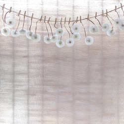 天然素材 ふわふわ 癒しのたんぽぽの綿毛 ガーランド タンポポ ドライフラワー 4枚目の画像