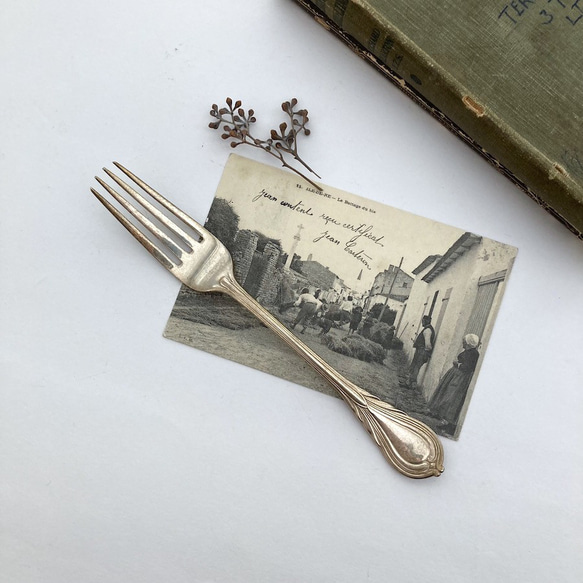 英国アンティーク サービングナイフ サービングフォーク シルバー