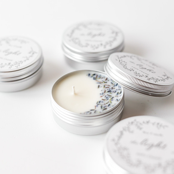 花やかなキャンドル缶 アロマキャンドル 環境にやさしいソイワックス