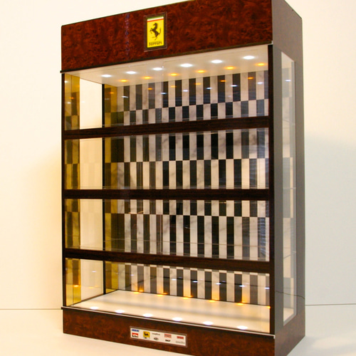 2層式・LED24灯タイプ・ディスプレーBOX / 光沢大理石