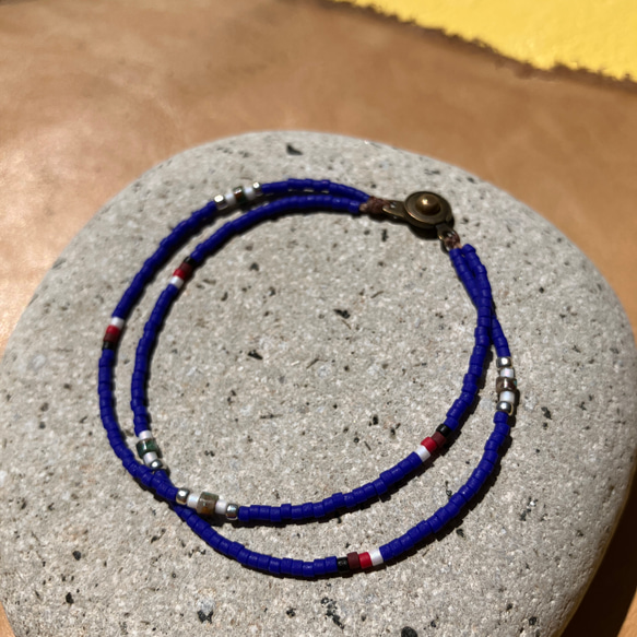 – Blue/Ocean - Beaded Bracelet 3枚目の画像