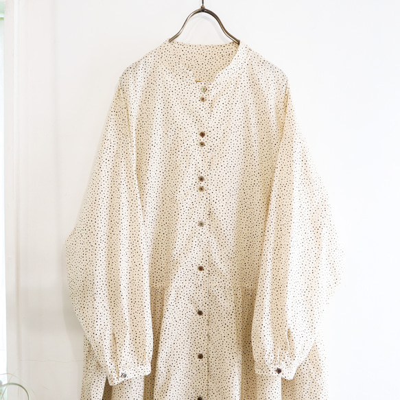 low-waist mao dress (beige dot) 2枚目の画像