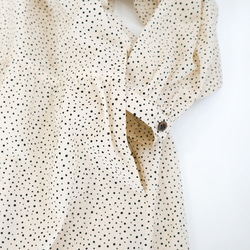 low-waist mao dress (beige dot) 7枚目の画像
