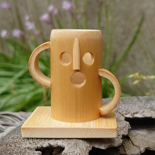 竹細工～はにわの爪楊枝入れ その他キッチン小物 ひだまり竹工房