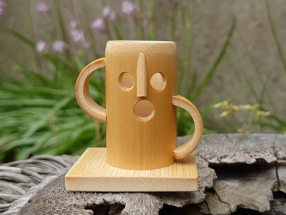 竹細工～はにわの爪楊枝入れ その他キッチン小物 ひだまり竹工房