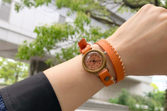 ヴィンテージ アルチザン2重巻ブレスレット マルチストーン二連