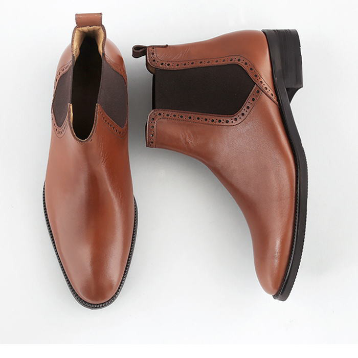 サイドゴアブーツ メンズレザーブーツ レザーシューズ 本革ブーツ SHOES STAR オーダーシューズ
