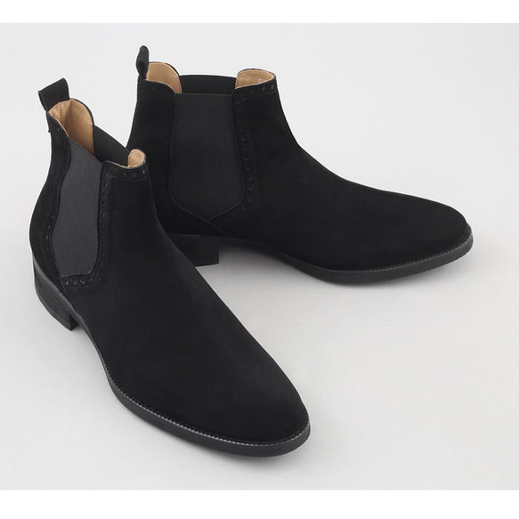 サイドゴアブーツ スエードレザーブーツ レザーシューズ 本革ブーツ SHOES STAR オーダーシューズ 本革ブーツ オーダーシューズ SHOES STAR スエードレザーブーツ レザーシューズ サイドゴアブーツ H2563898983(19734円)