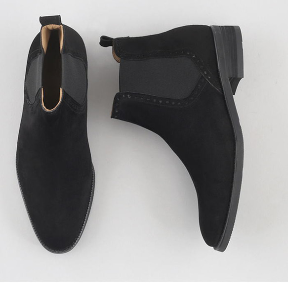 サイドゴアブーツ スエードレザーブーツ レザーシューズ 本革ブーツ SHOES STAR オーダーシューズ 本革ブーツ オーダーシューズ SHOES STAR スエードレザーブーツ レザーシューズ サイドゴアブーツ H2563898983(19734円)