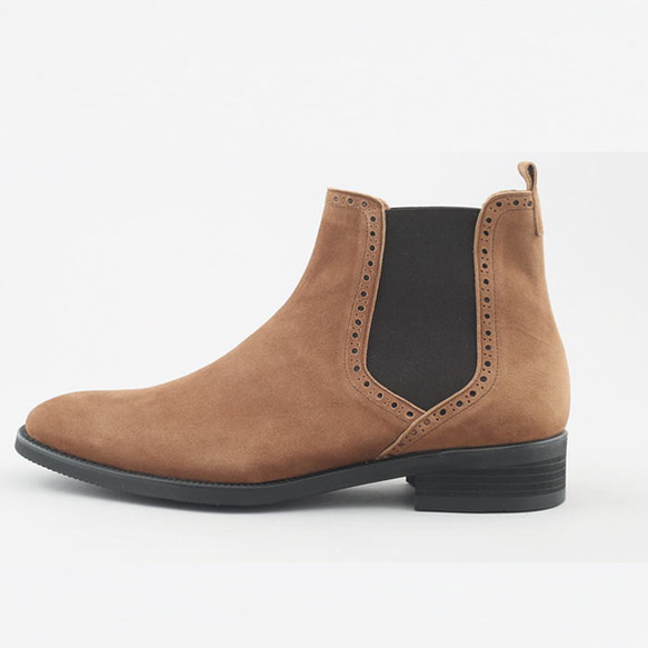 サイドゴアブーツ スエードレザーブーツ レザーシューズ 本革ブーツ SHOES STAR オーダーシューズ 