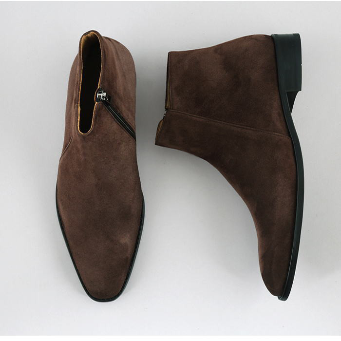 スエードレザーブーツ メンズブーツ レザーシューズ 本革ブーツ SHOES STAR オーダーシューズssbe