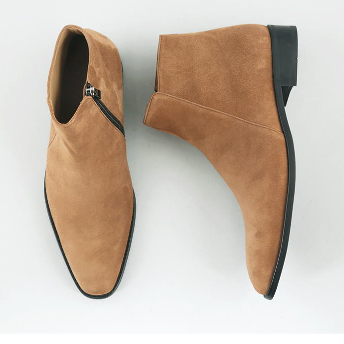 スエードレザーブーツ メンズブーツ レザーシューズ 本革ブーツ SHOES