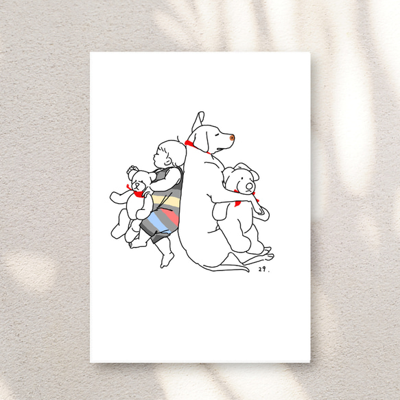 L判 / 2L判 / はがき】似顔絵イラスト 人・ペット・子供・家族